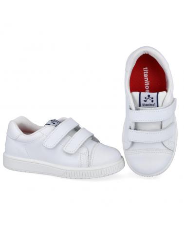 SCARPE SPORTIVE BAMBINO TITANITOS CRONOS C750 BIANCHE BLANCO