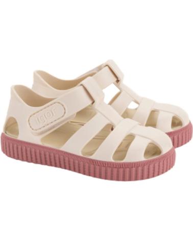 Sandales pour Fille IGOR SANDALIAS NICO MARFIL NUEVO ROSA S10323- 383