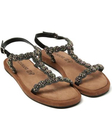 Sandalias de Mujer y Niña LAZAMANI SANDALIA DE TIRAS BLACK