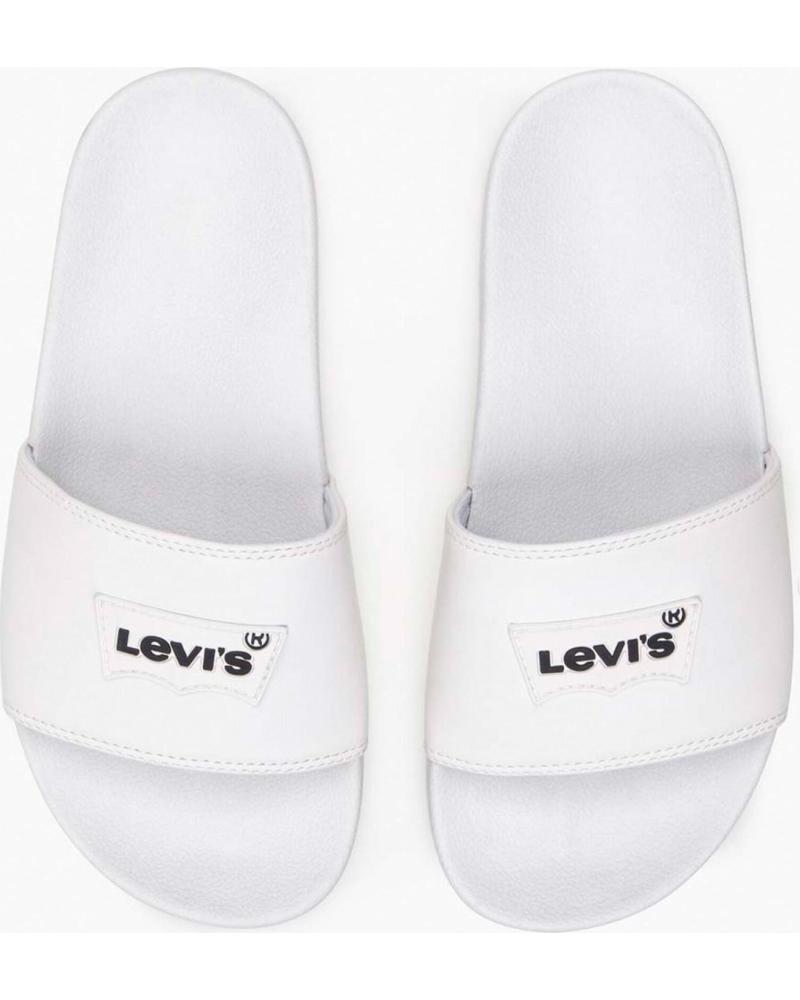Zehansandalen-De-Mujer-LEVIS-CHANCLA-JUNE-BATWING-BLANCO-BLANCO