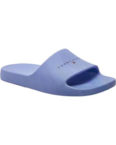 Chanclas de Mujer TOMMY JEANS CHANCLAS TJW PRINTED PU POOL EN0EN02693 AZUL