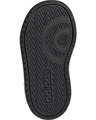 Sportivo per Bambino ADIDAS HOOPS 2 0 CMF I CBLACK-FTWWHT-VIV FY9444 NEGRO