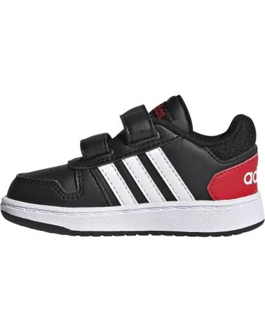 Sportivo per Bambino ADIDAS HOOPS 2 0 CMF I CBLACK-FTWWHT-VIV FY9444 NEGRO