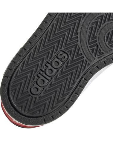 Sportivo per Bambino ADIDAS HOOPS 2 0 CMF I CBLACK-FTWWHT-VIV FY9444 NEGRO