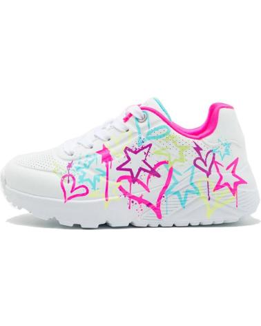 Esportes  de Menina SKECHERS KIDS UNO LITE 310391L-WMN BLANCO WMN