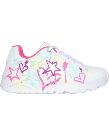 Esportes  de Menina SKECHERS KIDS UNO LITE 310391L-WMN BLANCO WMN