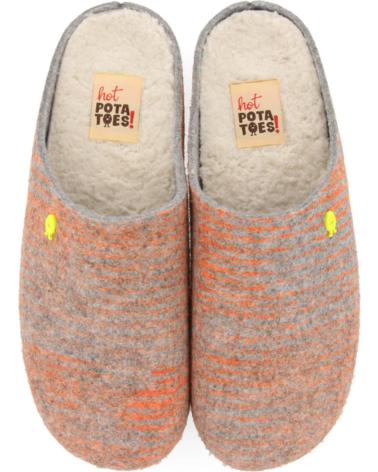 Hausschuhe für Damen und Herren ATTIPAS ZAPATILLAS  CASA HOT POTATOES KREUTTAL 64 NARANJA
