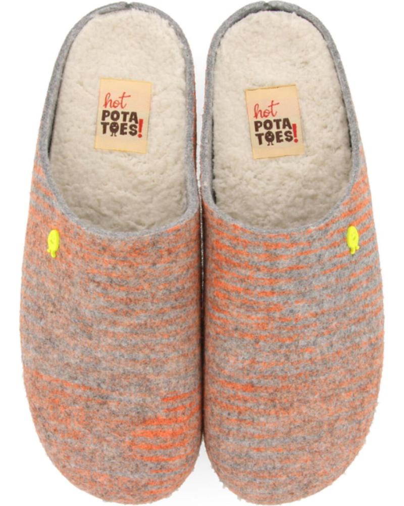 Hausschuhe für Damen und Herren ATTIPAS ZAPATILLAS  CASA HOT POTATOES KREUTTAL 64 NARANJA
