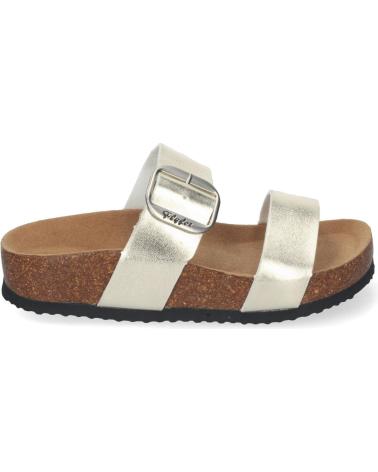 Sandalen für Damen PUNTOSALAO SANDALIAS DORADAS PLANAS MATERIAL BIO COMODA MUJER M-282 VARIOS COLORES
