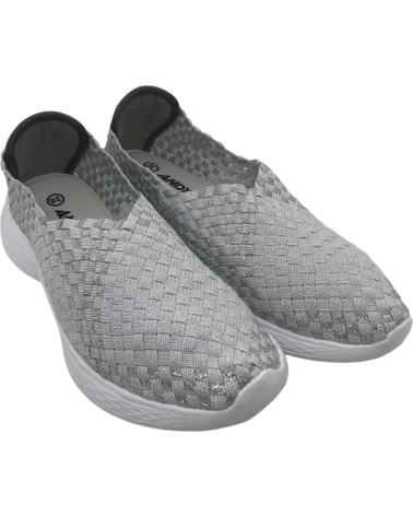 Sapatos de Mulher ANDY-Z ZAPATILLA CONFORT MUJER AZ-2320 PLATA