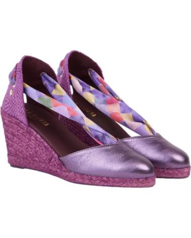 Sandalias de Mujer LA VALETA ALPARGATAS MORADAS PURPURA