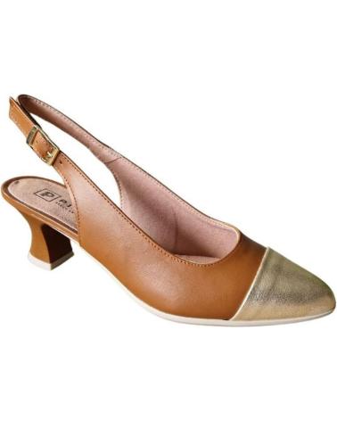 Sandalias de Mujer PITILLOS ZAPATOS DE SALON CUERO 5755 BRANDY