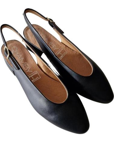 Sandalias de Mujer CHAMBY ZAPATO DE SALON MUJER DESTALONADO VARIOS 639 NEGRO