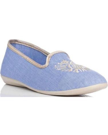Woman House slipers NORTEÑAS ZAPATILLAS CASA CERRADAS NORTENAS VARIOS 1098025 AZUL CLARO