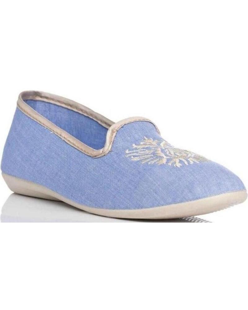 Woman House slipers NORTEÑAS ZAPATILLAS CASA CERRADAS NORTENAS VARIOS 1098025 AZUL CLARO