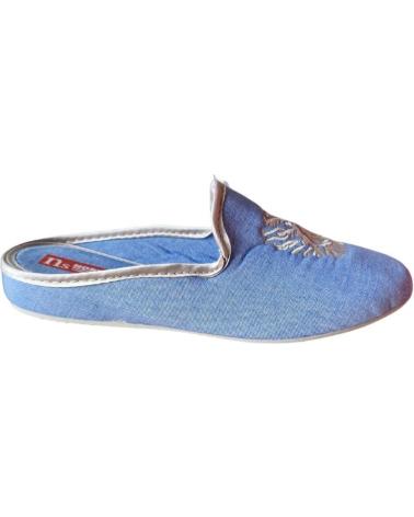 Woman House slipers NORTEÑAS ZAPATILLAS ABIERTAS NORTENAS VARIOS 103525 AZUL CLARO
