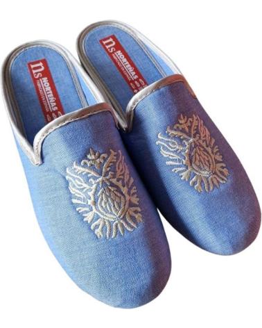 Woman House slipers NORTEÑAS ZAPATILLAS ABIERTAS NORTENAS VARIOS 103525 AZUL CLARO