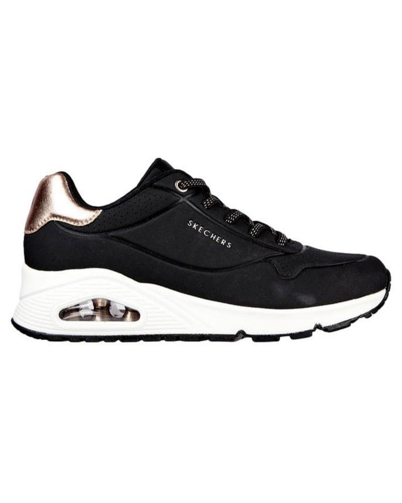Sapatilhas de Mulher SKECHERS ZAPATILLAS NEGRAS MUJER 155196 NEGRO