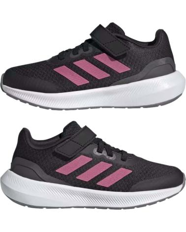 girl and boy Trainers ADIDAS ZAPATILLAS SNEAKERS RUNFALCON 3 0 SPORT ELASTIC LA PARA NINO NEGRO
