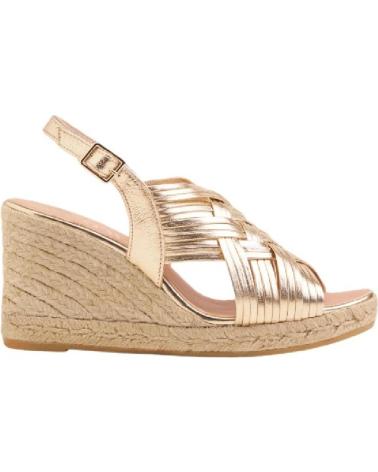 Sandali per Donna GAIMO ALPARGATAS CUNA ORO NAPA PLATINO 831 7C YUTE NATURAL