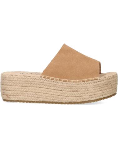 Sandali per Donna ETIKA ZUECO PLATAFORMA PARA MUJER 10010 COLOR CAMEL ARENA