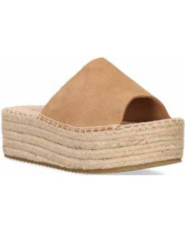 Sandali per Donna ETIKA ZUECO PLATAFORMA PARA MUJER 10010 COLOR CAMEL ARENA