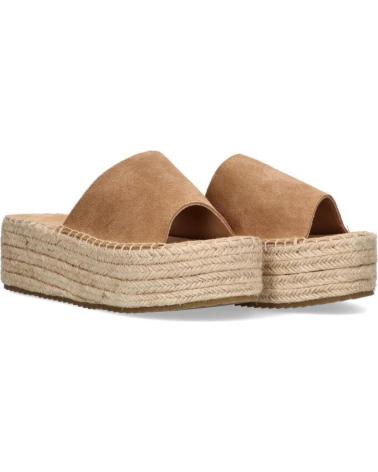 Sandali per Donna ETIKA ZUECO PLATAFORMA PARA MUJER 10010 COLOR CAMEL ARENA