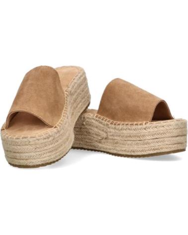 Sandali per Donna ETIKA ZUECO PLATAFORMA PARA MUJER 10010 COLOR CAMEL ARENA