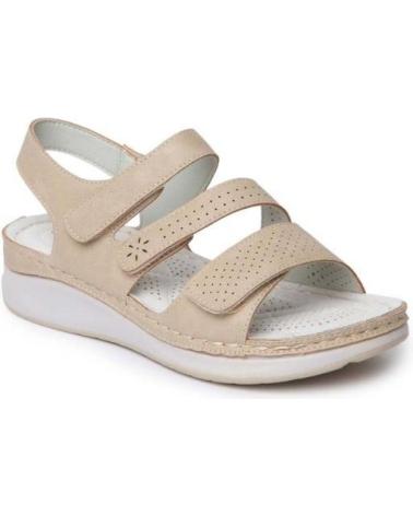 Sandali per Donna CRECENDO SANDALIAS CUNA POPCORN VARIOS 2039 BEIGE