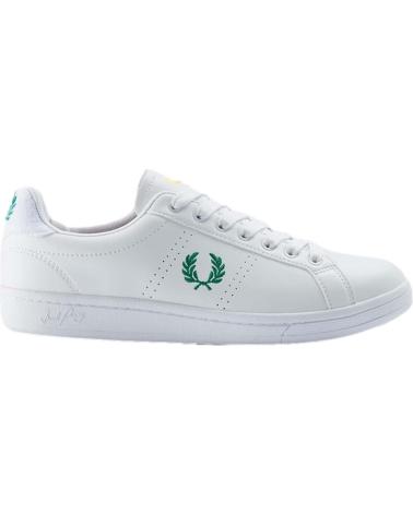 Zapatillas-Deporte-De-Hombre-FRED-PERRY-ZAPATILLAS-LEATHER-TOWELLING-WHITE-FP-GREEN