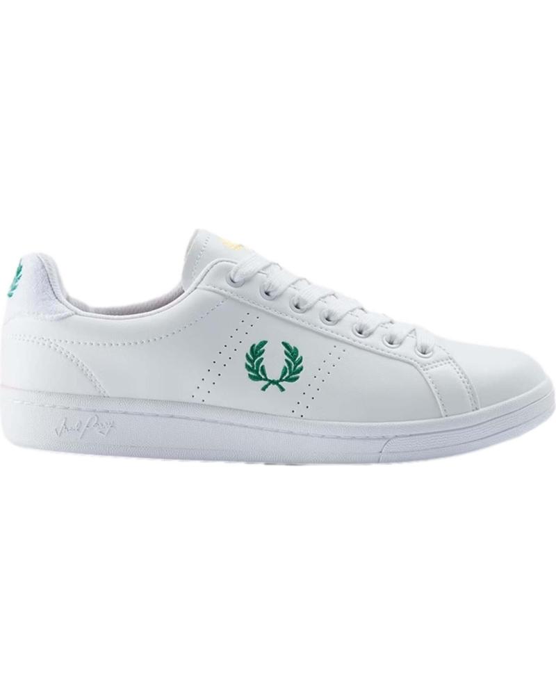 Zapatillas-Deporte-De-Hombre-FRED-PERRY-ZAPATILLAS-LEATHER-TOWELLING-WHITE-FP-GREEN
