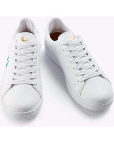 Zapatillas-Deporte-De-Hombre-FRED-PERRY-ZAPATILLAS-LEATHER-TOWELLING-WHITE-FP-GREEN