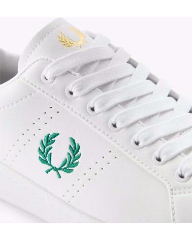 Zapatillas-Deporte-De-Hombre-FRED-PERRY-ZAPATILLAS-LEATHER-TOWELLING-WHITE-FP-GREEN