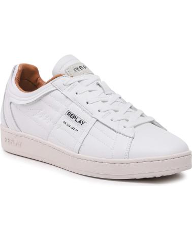 Sportivo-De-Hombre-REPLAY-ZAPATILLAS-SMASH-DENIM-2-WHITE-RED