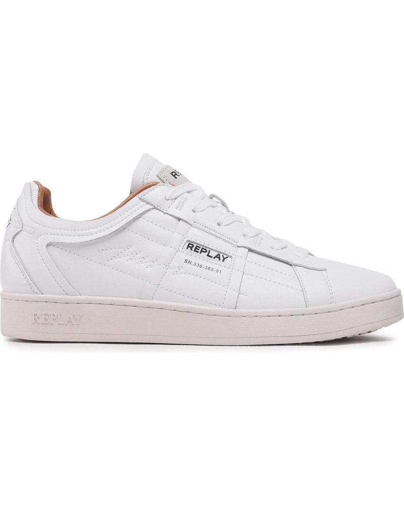 Sportivo-De-Hombre-REPLAY-ZAPATILLAS-SMASH-DENIM-2-WHITE-RED
