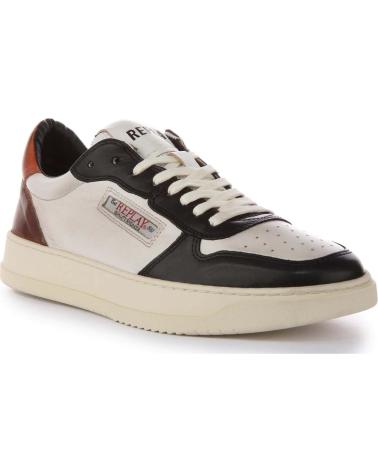 Sportivo-De-Hombre-REPLAY-ZAPATILLAS-RELOAD-MIX-BLACK-OFF-WHITE-TAN