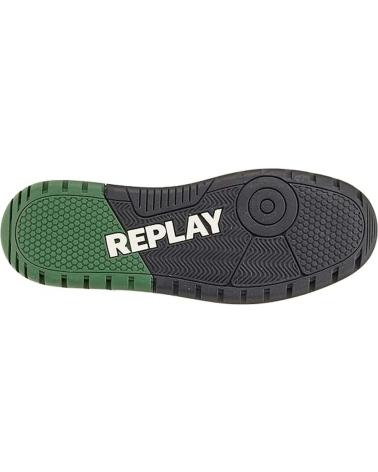 Sportivo per Uomo REPLAY ZAPATILLAS GEMINI TOFU GREEN BLACK