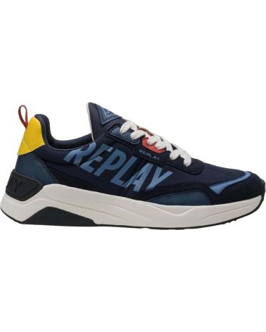 Sportivo-De-Hombre-REPLAY-ZAPATILLAS-TENNET-TINT-3-NAVY-YELLOW