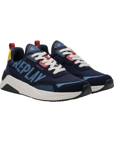 Sportivo-De-Hombre-REPLAY-ZAPATILLAS-TENNET-TINT-3-NAVY-YELLOW