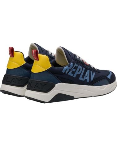Sportivo-De-Hombre-REPLAY-ZAPATILLAS-TENNET-TINT-3-NAVY-YELLOW