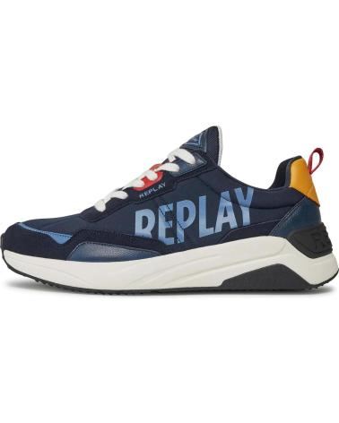 Sportivo-De-Hombre-REPLAY-ZAPATILLAS-TENNET-TINT-3-NAVY-YELLOW