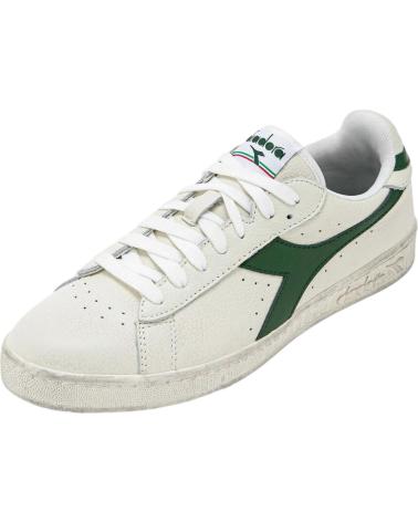 Sportif pour Femme et Homme et Garçon DIADORA ZAPATILLAS GAMME L LOW WAXED WHITE-FOGLIAGE