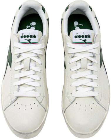 Sportif pour Femme et Homme et Garçon DIADORA ZAPATILLAS GAMME L LOW WAXED WHITE-FOGLIAGE