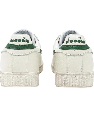 Sportif pour Femme et Homme et Garçon DIADORA ZAPATILLAS GAMME L LOW WAXED WHITE-FOGLIAGE