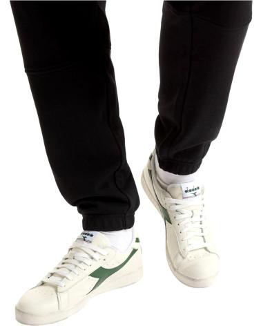 Sportif pour Femme et Homme et Garçon DIADORA ZAPATILLAS GAMME L LOW WAXED WHITE-FOGLIAGE