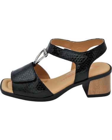 Woman Sandals D`CUTILLAS DOCTOR CUTILLAS - SANDALIAS DE PIEL PARA MUJER TACON GRUES NEGRO