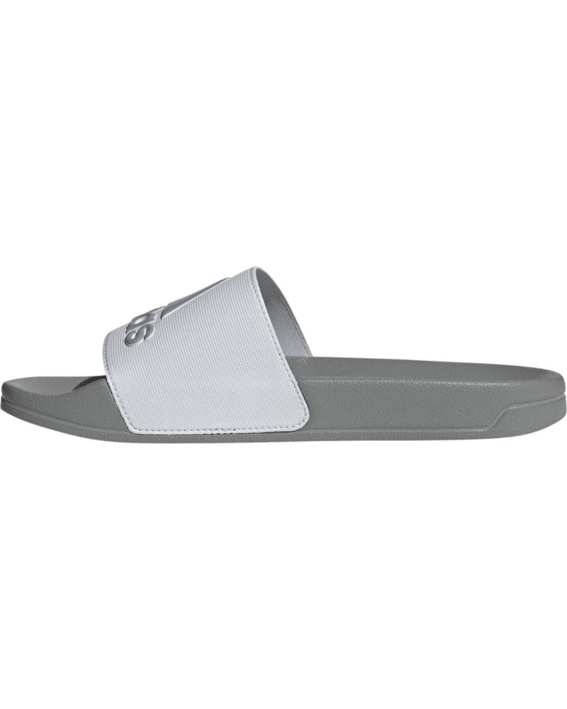 ADIDAS CHANCLAS ADILETTE SHOWER UNISEX GRIS Y BLANCA GRIS 011