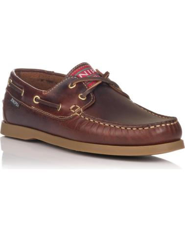 Zapatos de Hombre snipe NAUTICO MARRON 22310 SEAHORSE