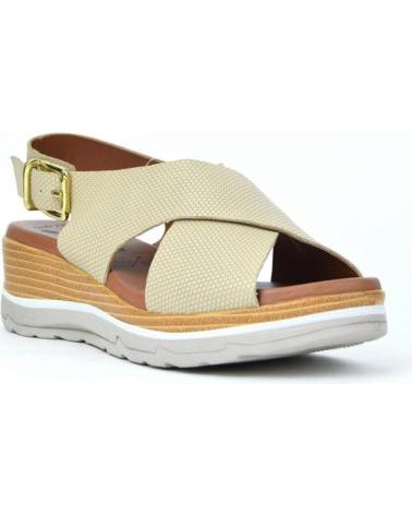 Sandalias de Mujer CORONEL TAPIOCCA SANDALIAS DE MUJER 595-7 PIEL COLMENA BEIGEPIEL COLMENA BEIGE