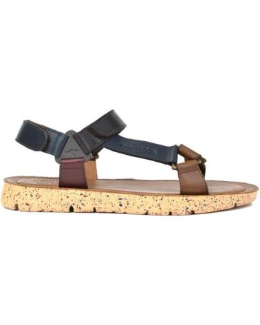 Sandales pour Homme KANGAROOS SANDALIA CABALLERO COMB MARRON-CUERO-BURDEOSCOMB MARRON-CUERO-BU